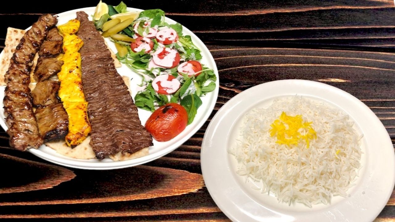 Meat Platter with Rice