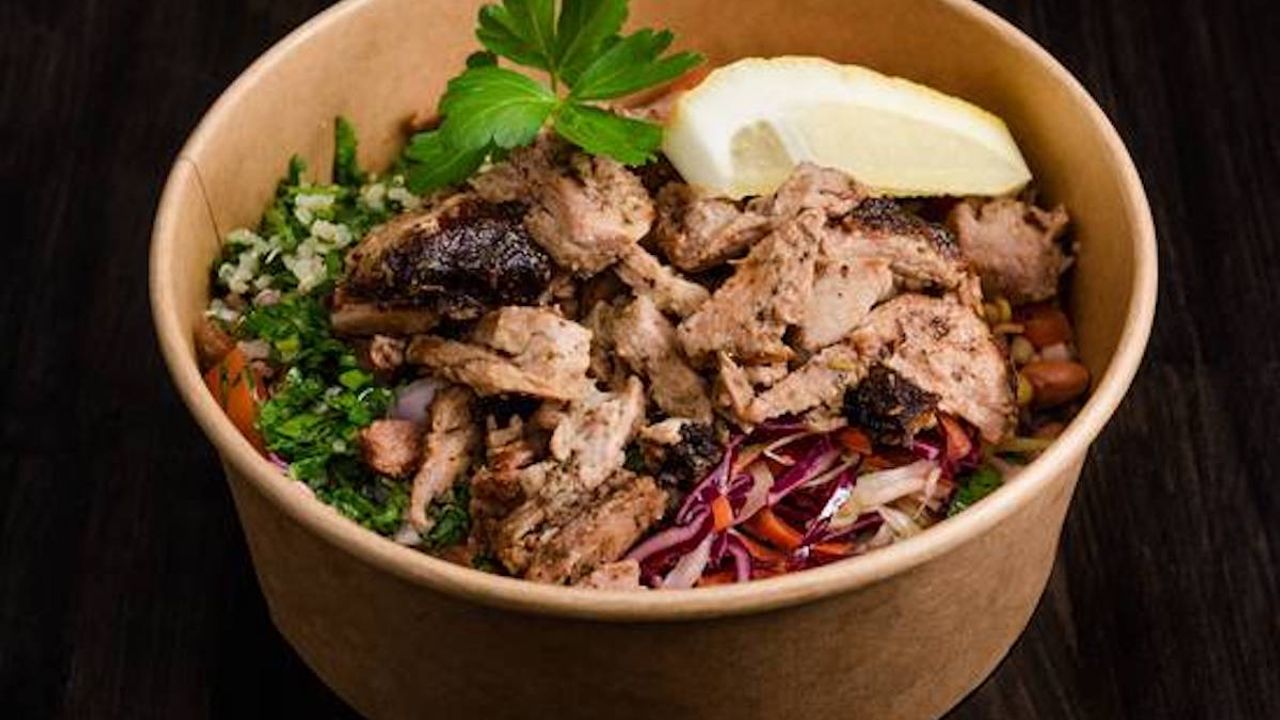 Chicken Souvla Salad (200gm)