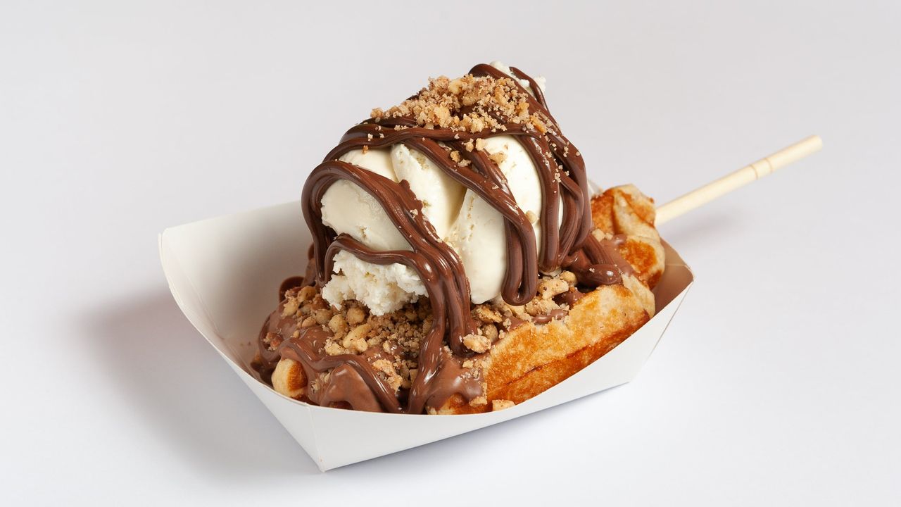 Hazelnut Crunch Waffles