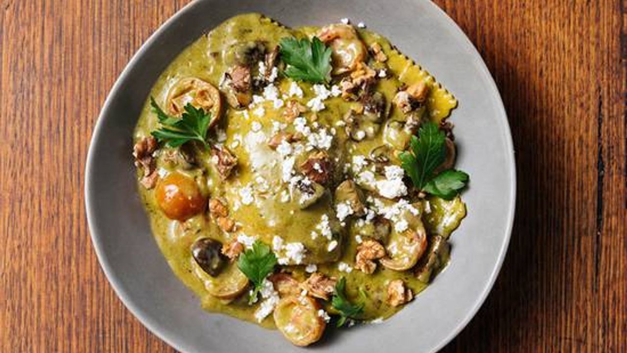 Pesto & Goat’s Cheese Ravioli