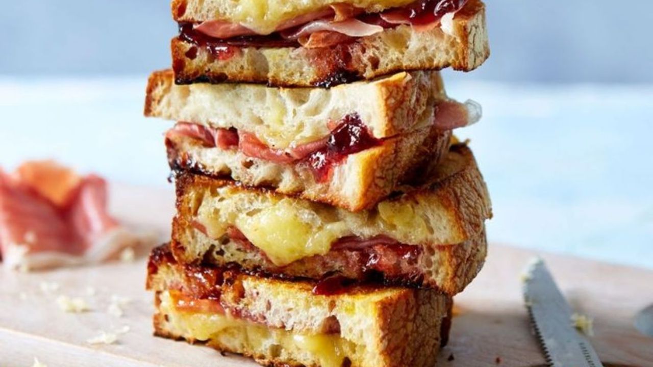 Double Cheese and Bacon Toastie