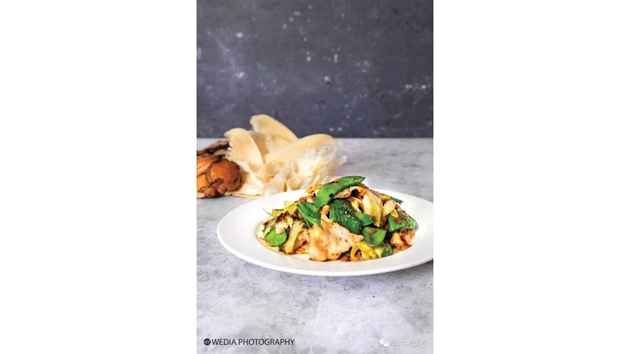 Crocodile Meat Fried Crispy Noodles with X.O. Sauce