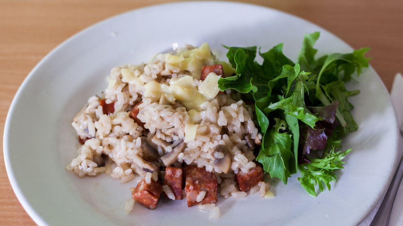 Chorizo & Mushroom Risotto