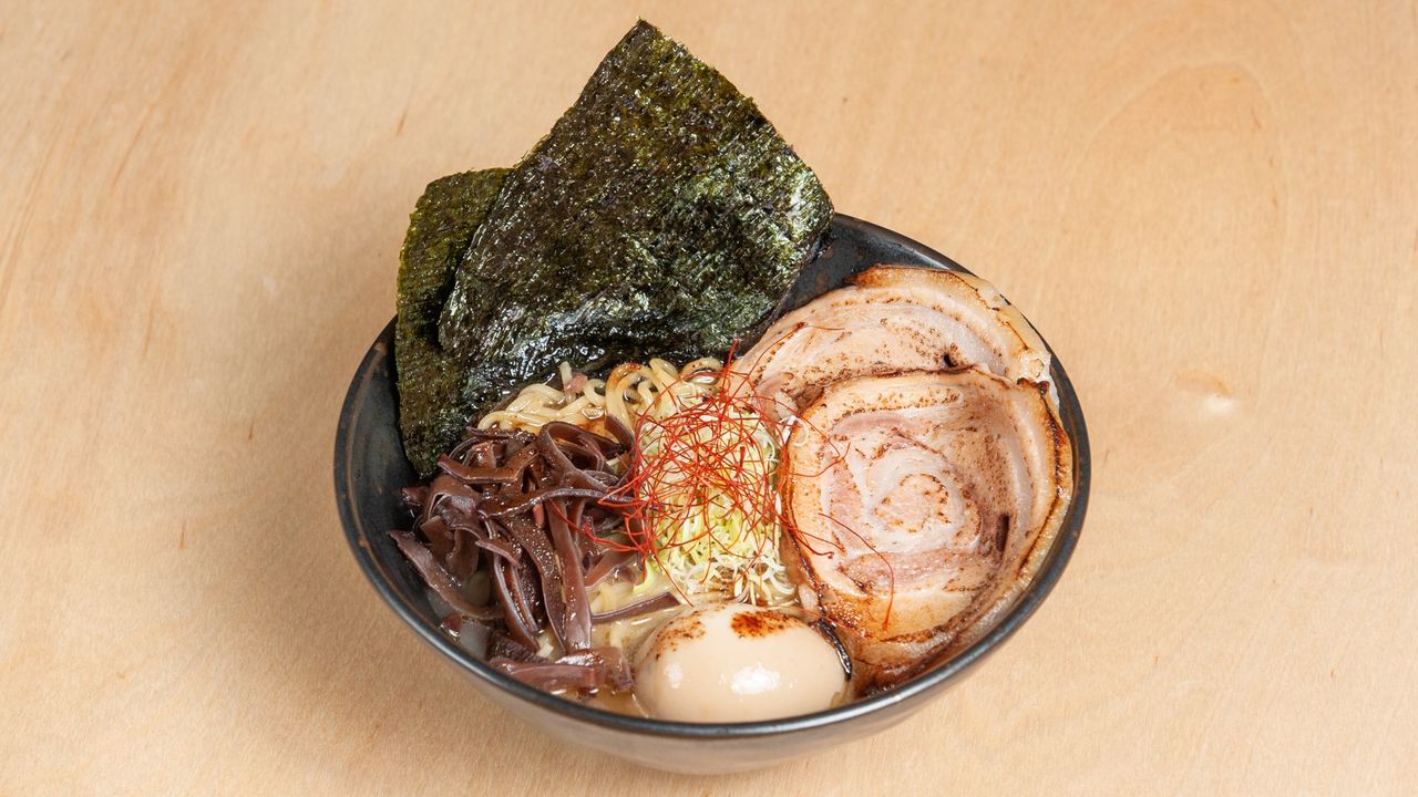 Easy Ramen With Pork Charsu, Soft Boiled Egg, Black Fungus