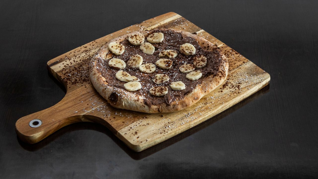 Pizza Bianca Banana e Nutella