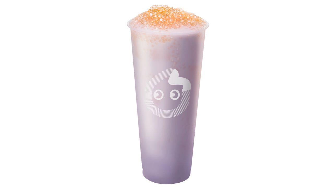 Taro Milk Tea with Sago 香芋奶茶西谷米