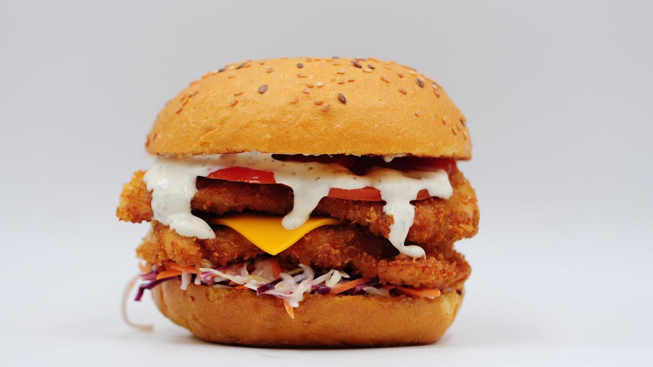 Yummy Crispy Chicken Burger