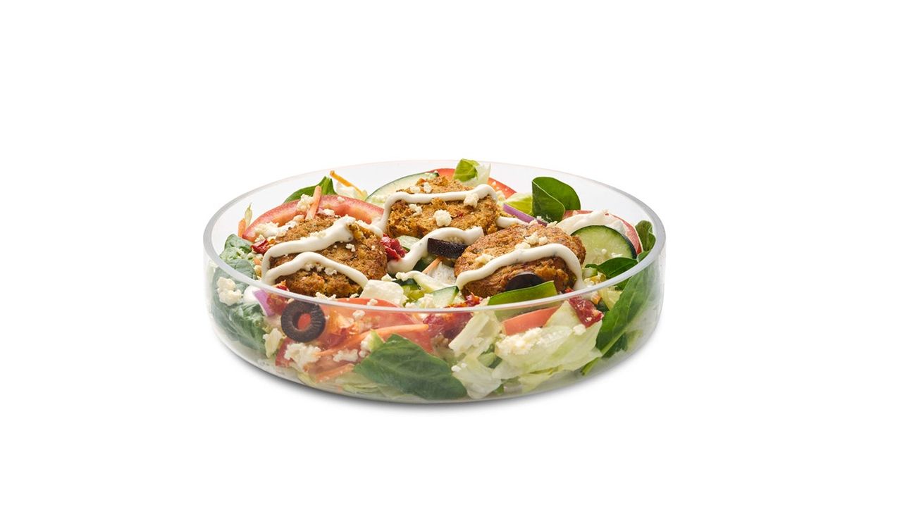 Smashed Falafel Salad