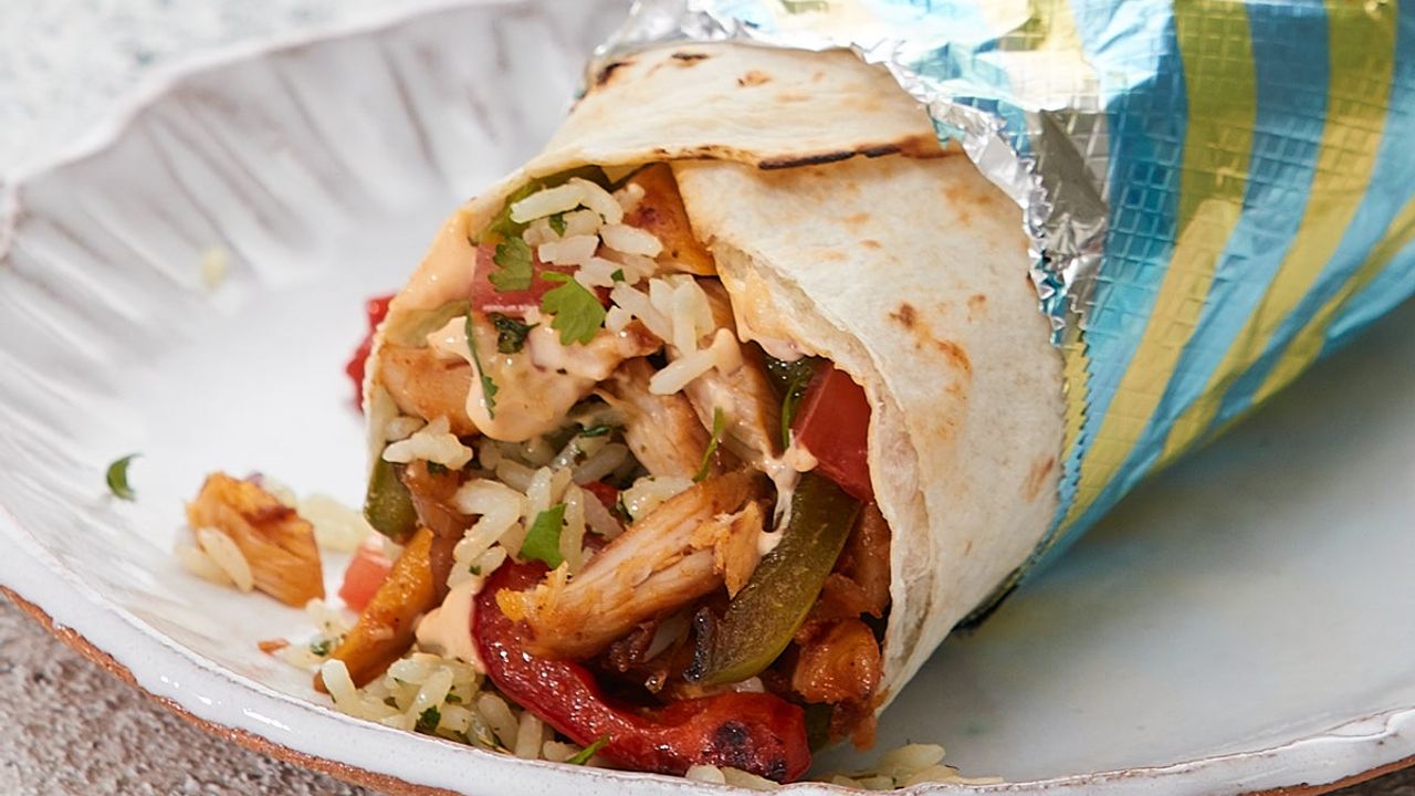 Smokey Chicken Fajita Burrito