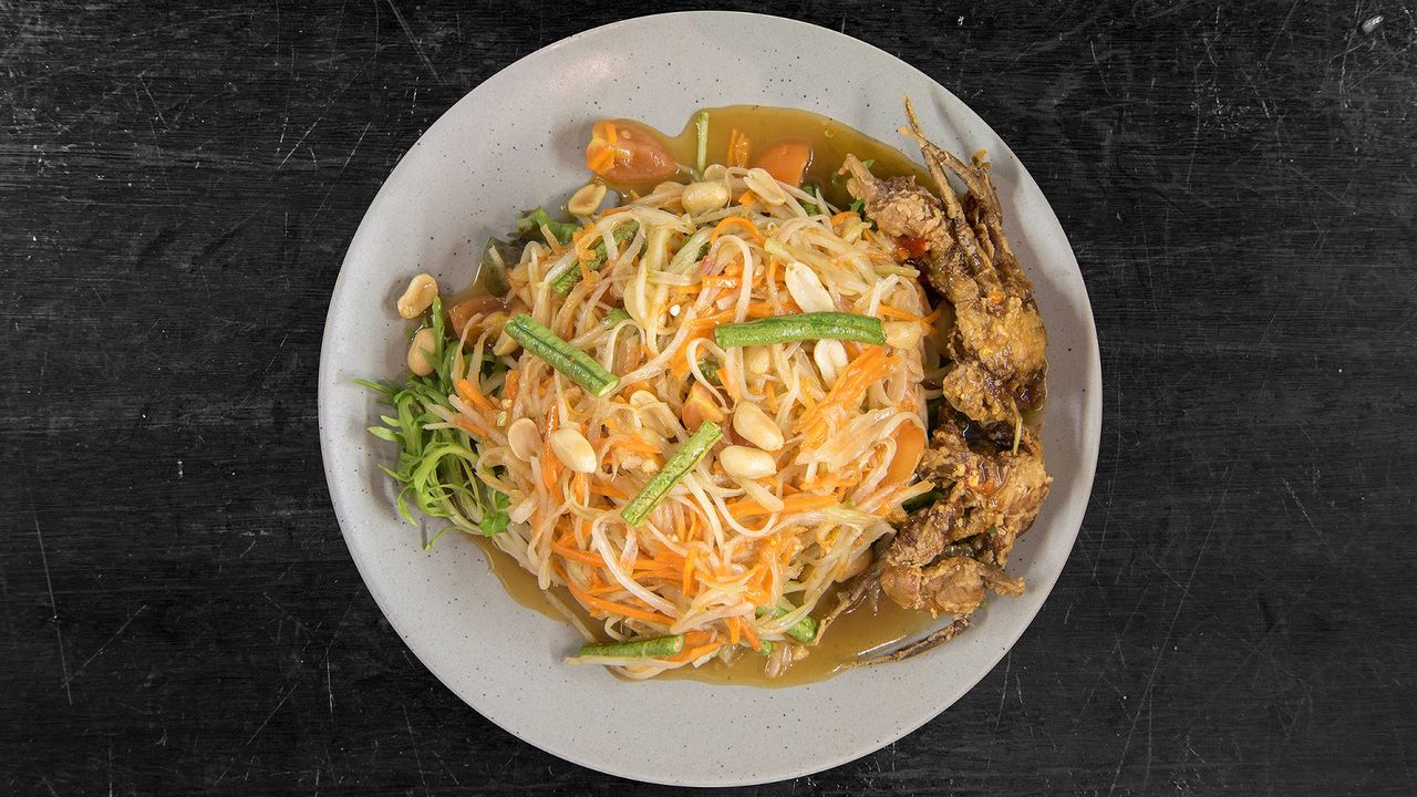 Som Tam Soft Shell Crab