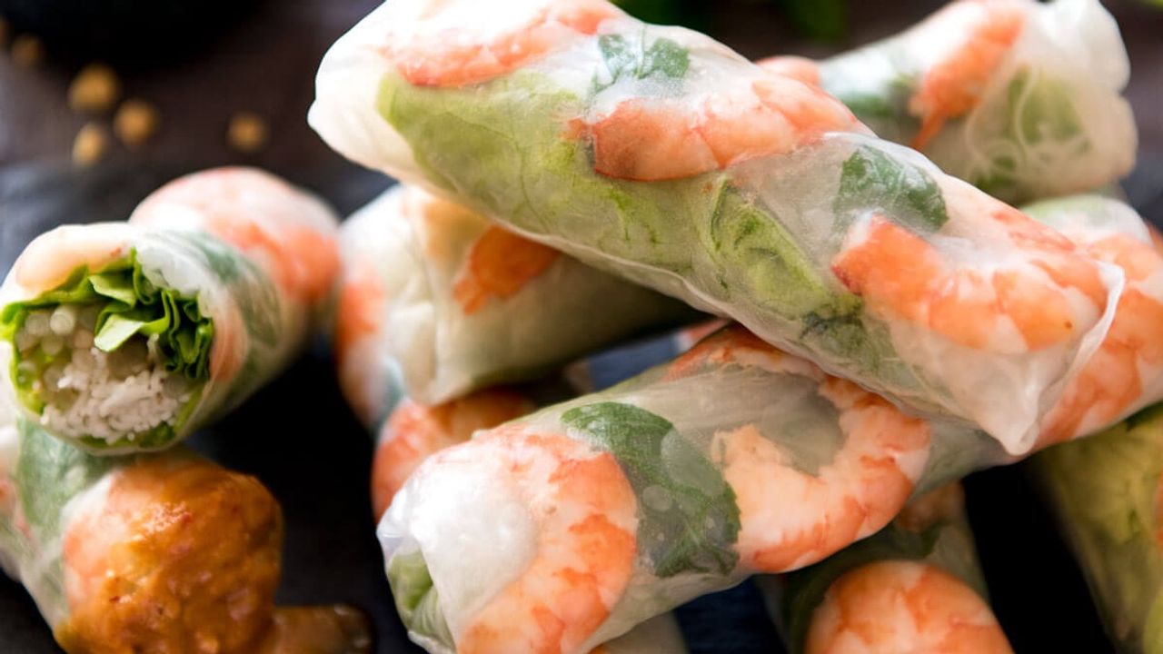 Prawn Rice Paper Rolls