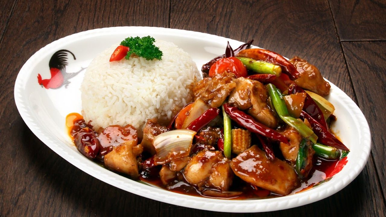 R19 Szechuan Chicken with Rice