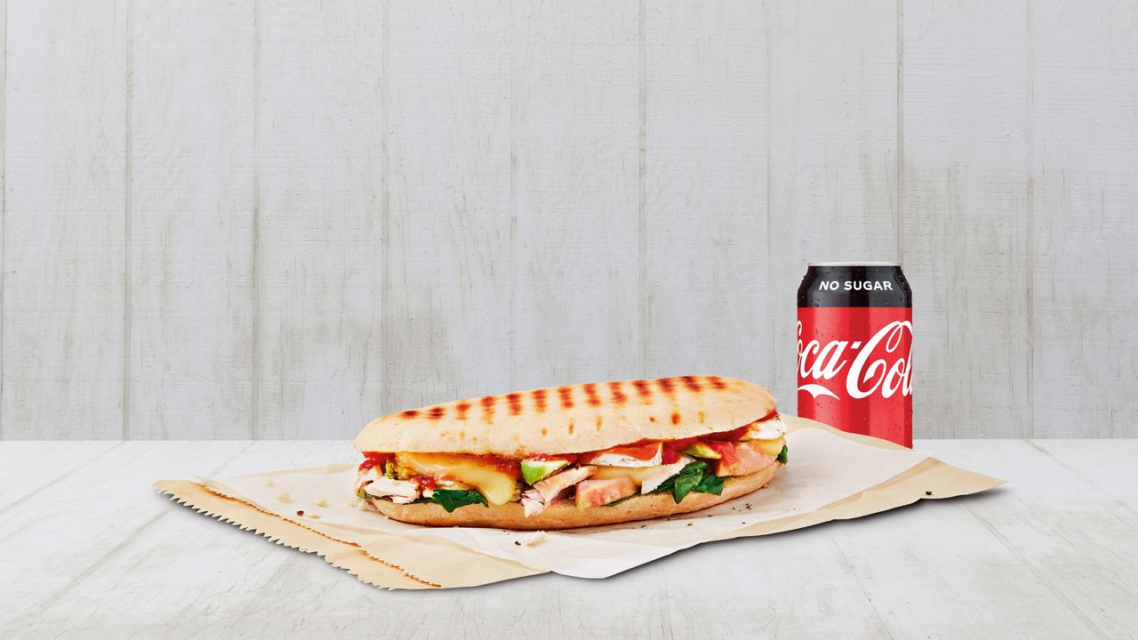 Bocca Focaccias and Coffee or 375ml Coca Cola Varieties