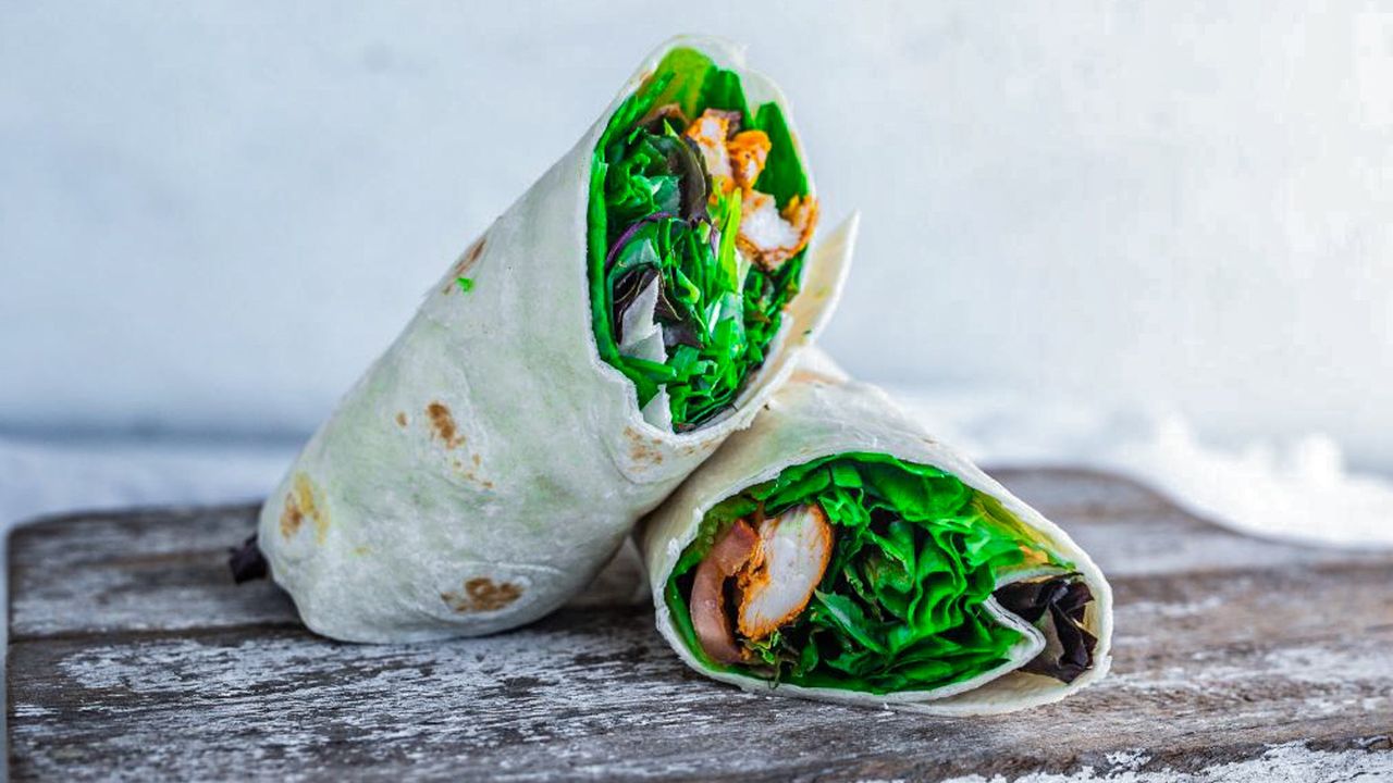 Chicken Schnitzel Wrap