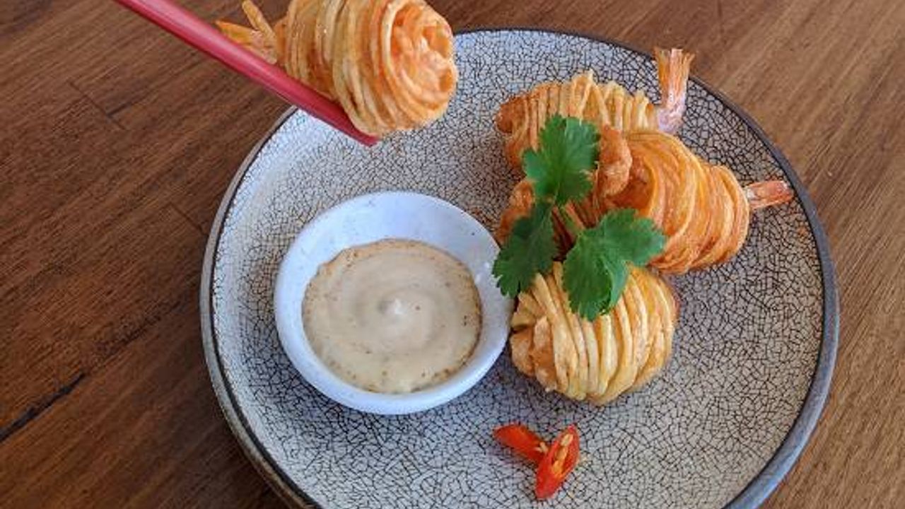 Crispy Potato Prawn