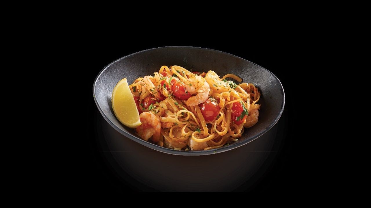 Garlic Prawn Pasta