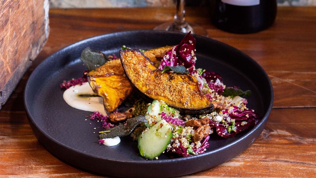 Warm Roast Pumpkin, Kale And Grain Salad