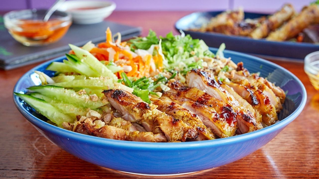 Grilled Chicken Vermicelli Salad