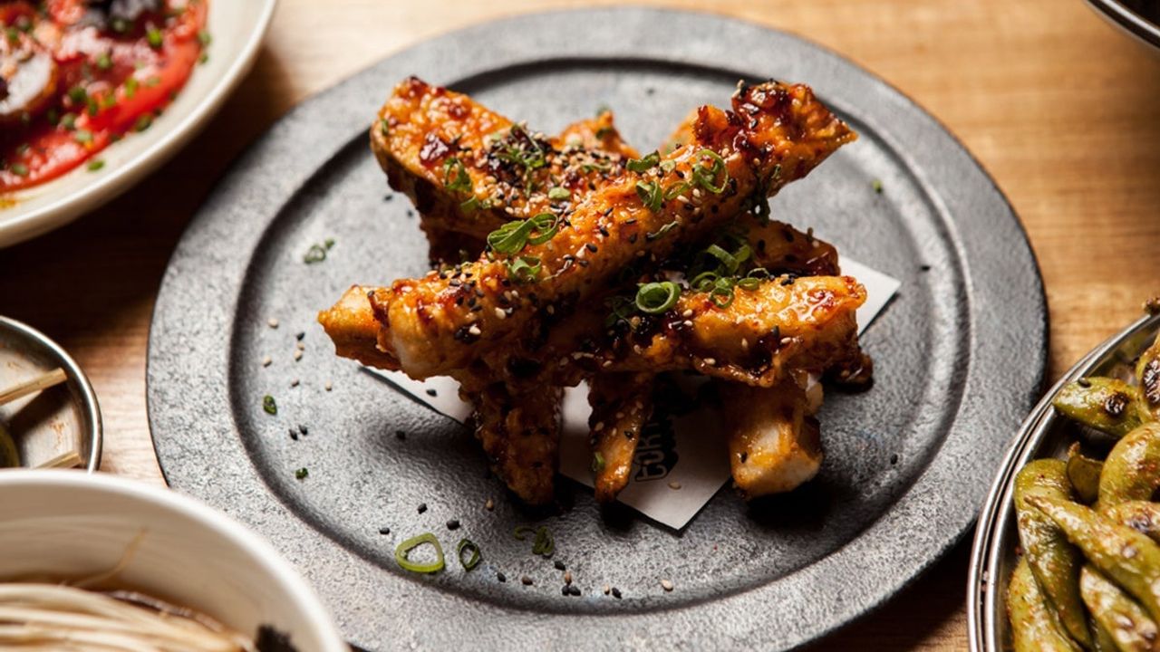 Crispy Sticky Eggplant Chips