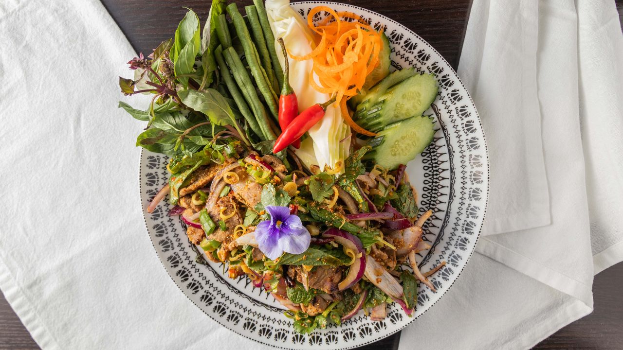 Grilled Pork Neck Salad