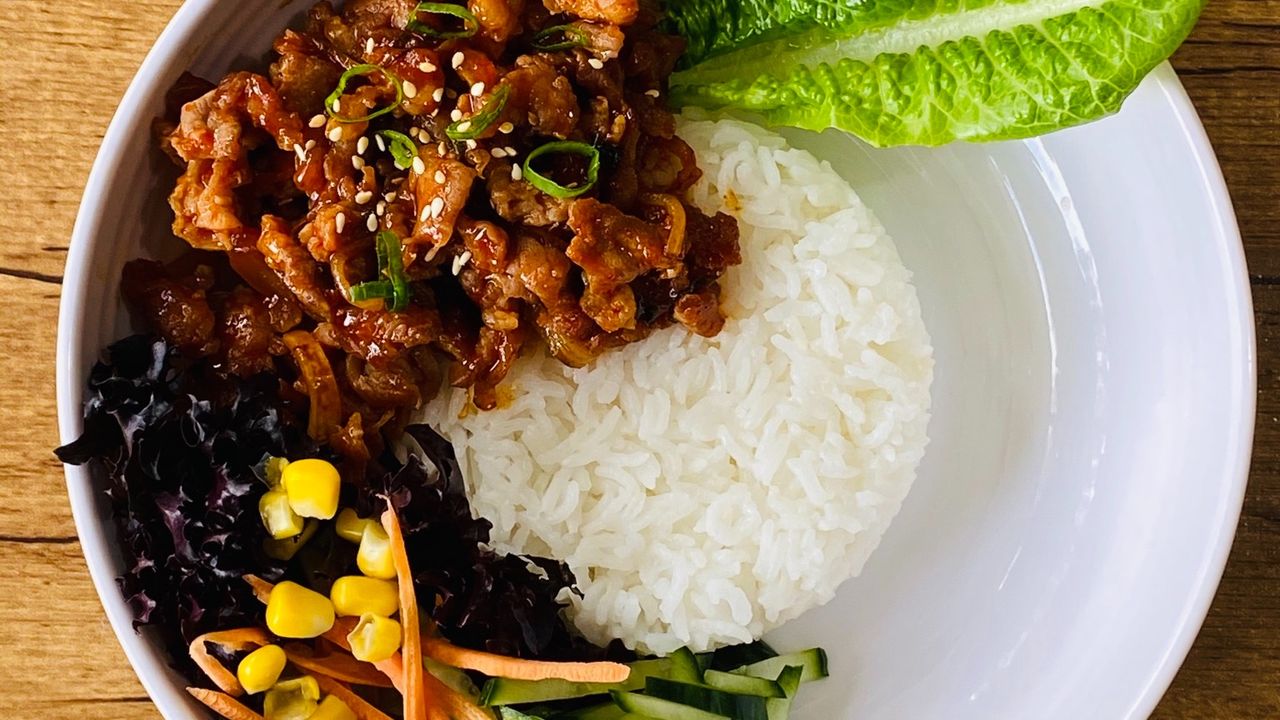 Spicy Pork Belly on Rice