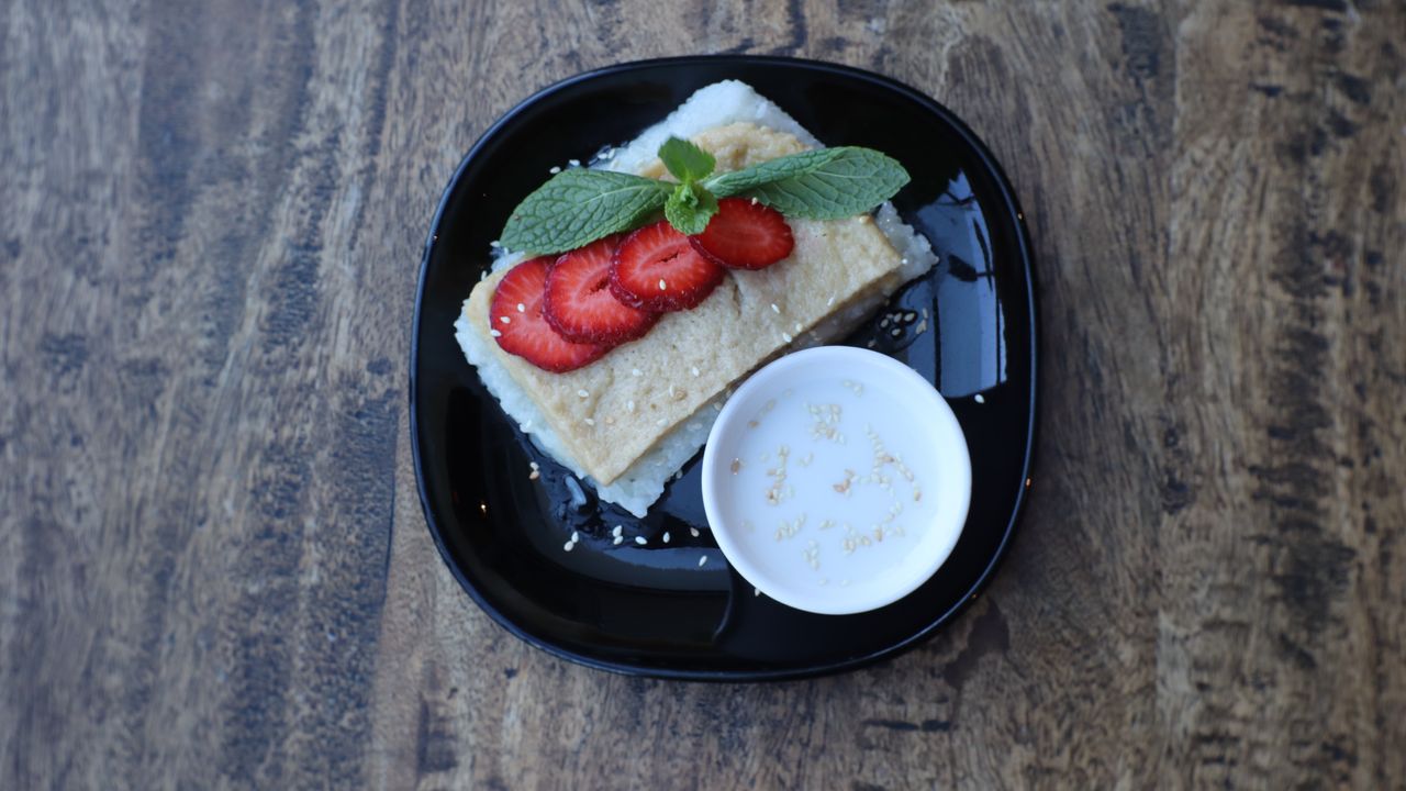 Thai Custard with Sticky Rice