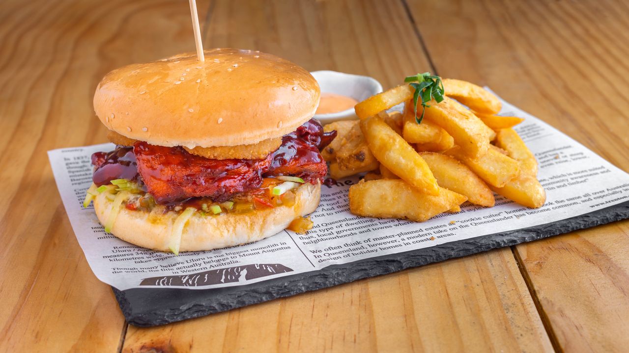 Chiang Mai BBQ (VG) Pork Burger Hickory Smoked BBQ Sauce