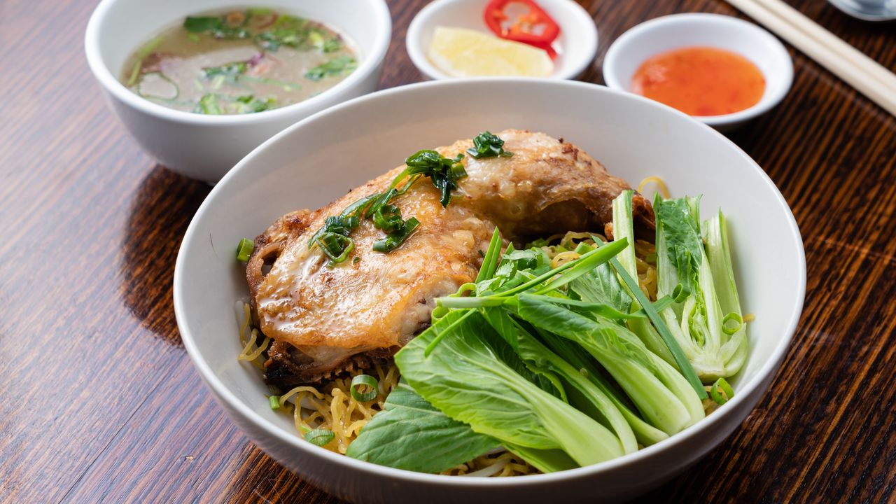 27. Crispy Chicken with Egg Noodles