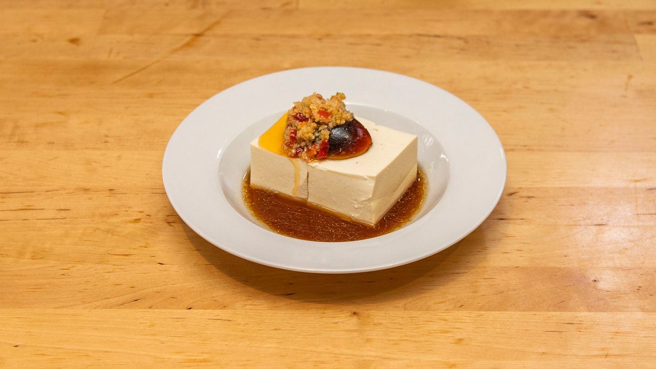 Tofu with Preserved Eggs