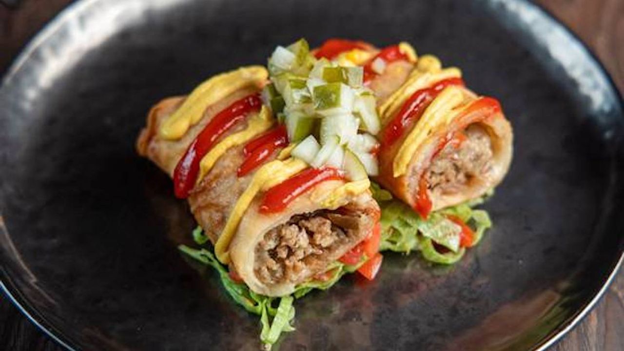 Cheeseburger Spring Roll