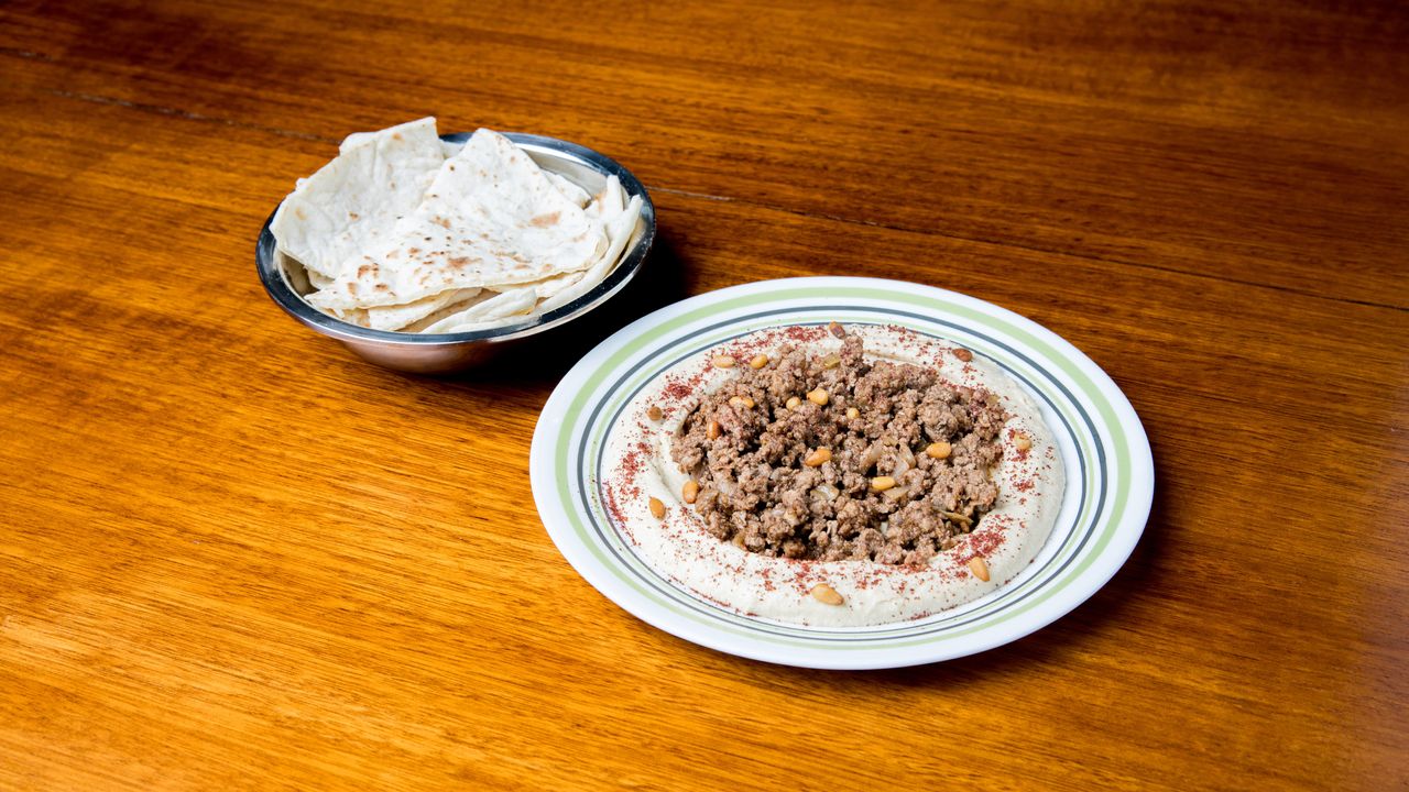 Spiced Lamb and Hummus Dip