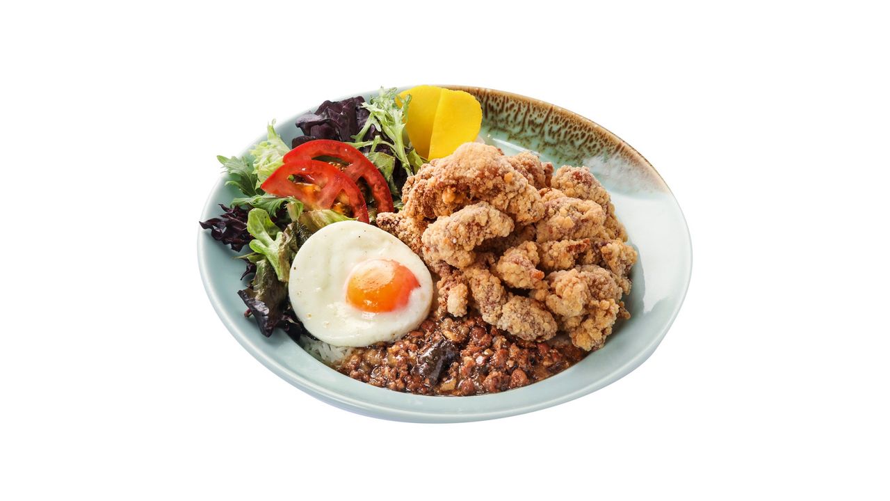 Taiwanese-style Popcorn Chicken Rice Set