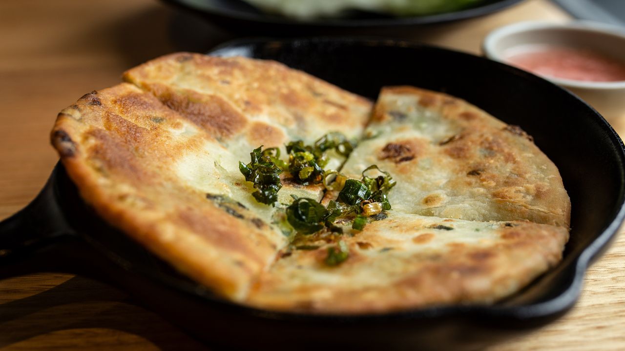 House Made Pan Fried Spring Onion Pancake (1) (VGO)