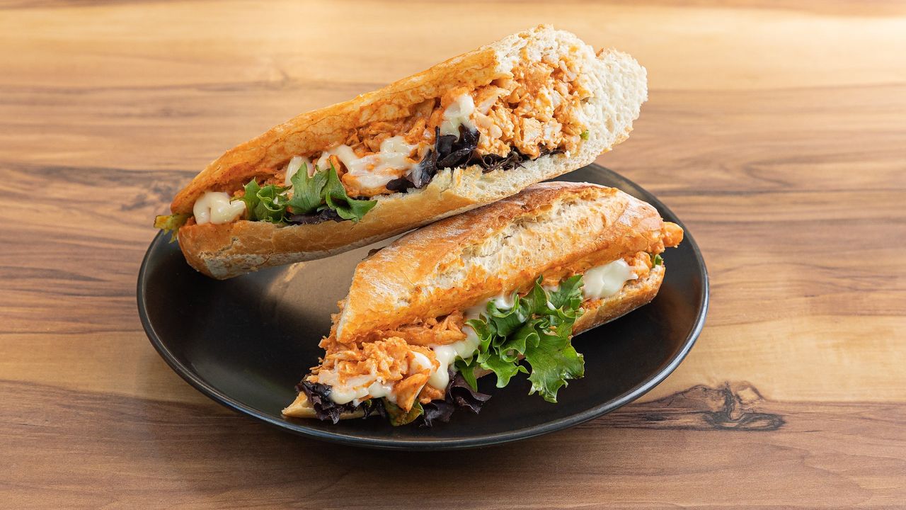 Tandoori Chicken and Lettuce Drizzled with Natural Yoghurt