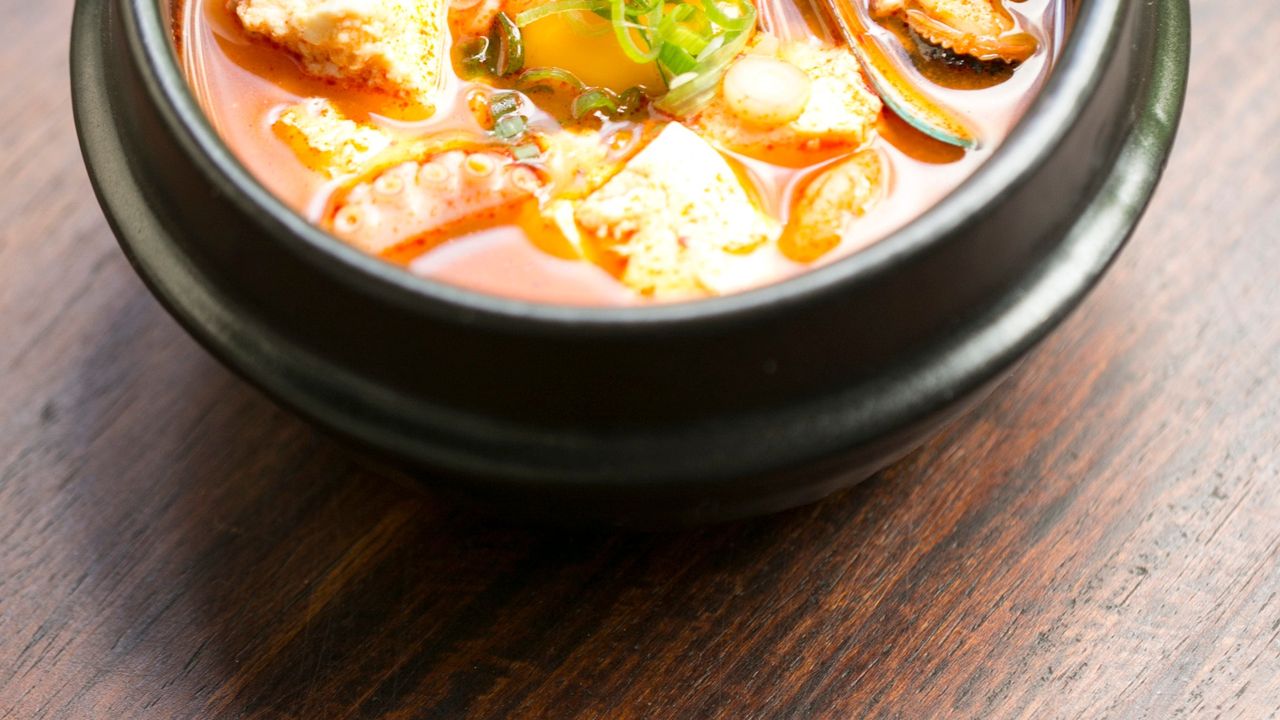 Haemul Sundubu Jjigae (Spicy)