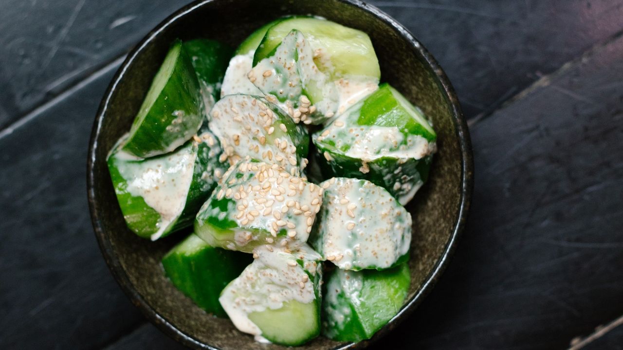Chilled Organic Cucumber with Miso