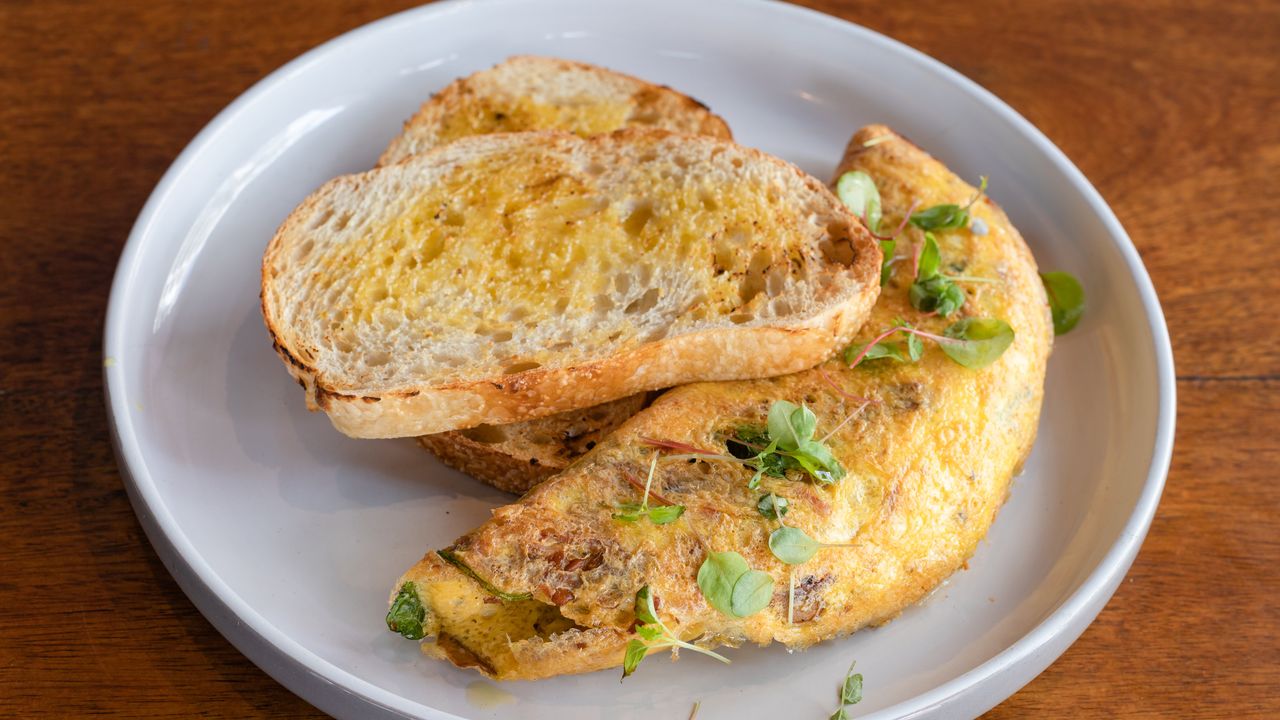 Spinach Bacon Omelet
