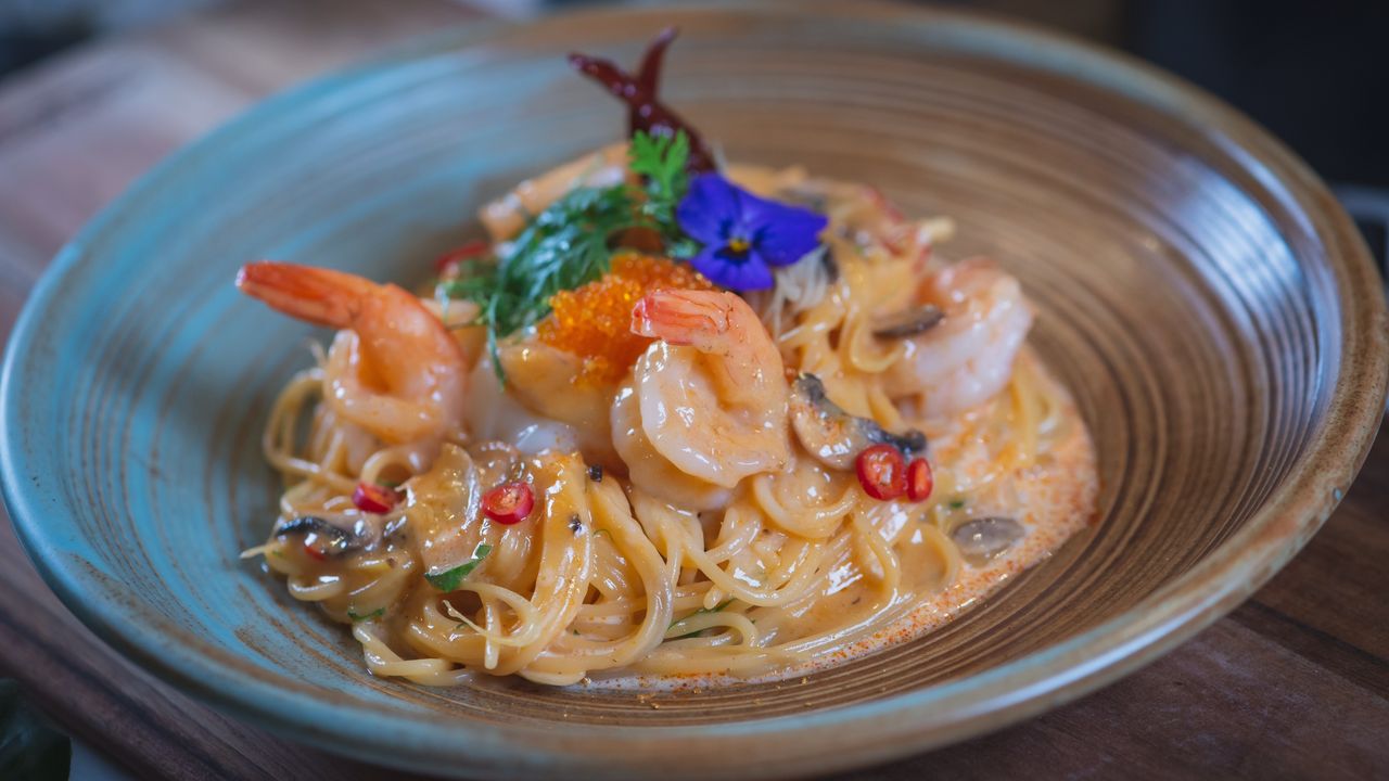 Spaghetti Tom Yum Prawn