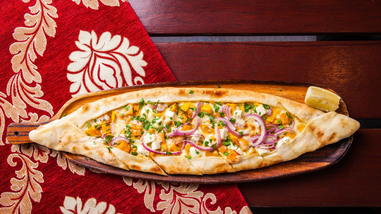 Roasted Pumpkin Pide
