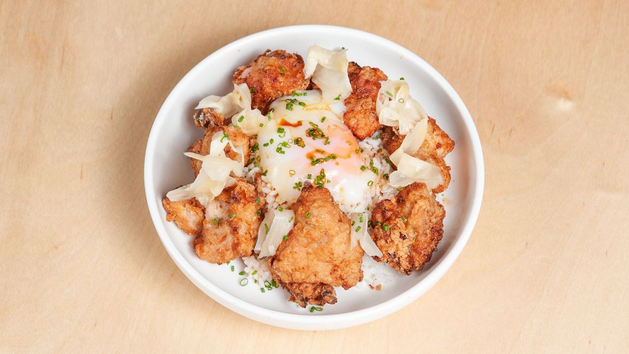 Nanban Crispy Chicken, Onsen Egg, Pickled Ginger