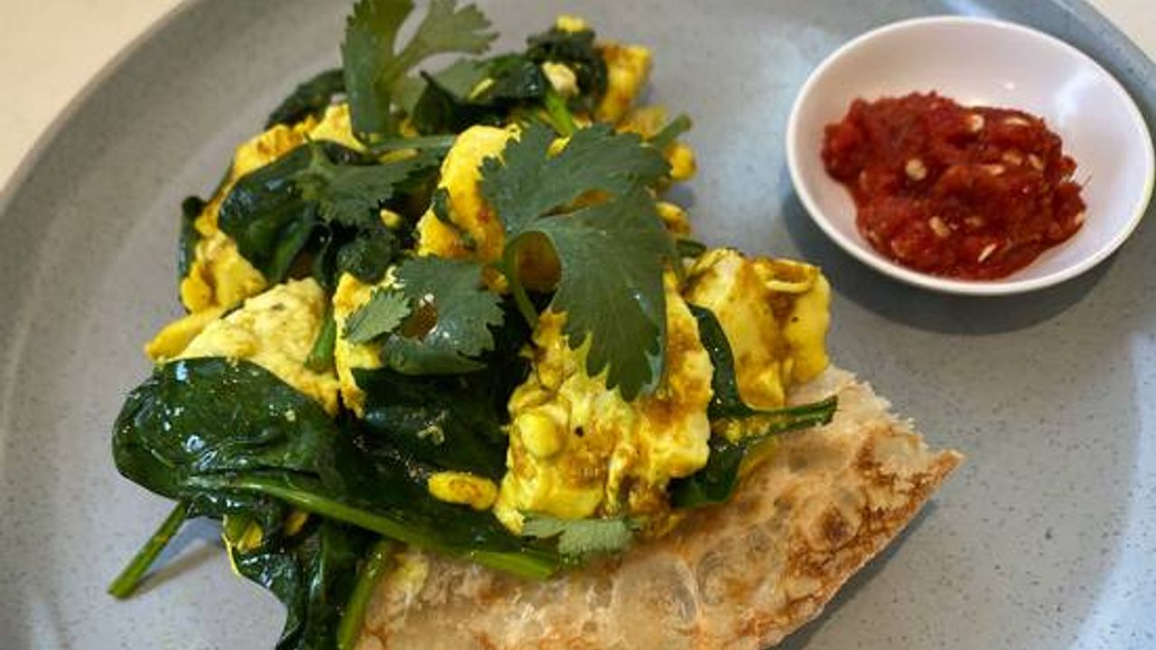 Tumeric Scrambled Tofu DF VEGAN