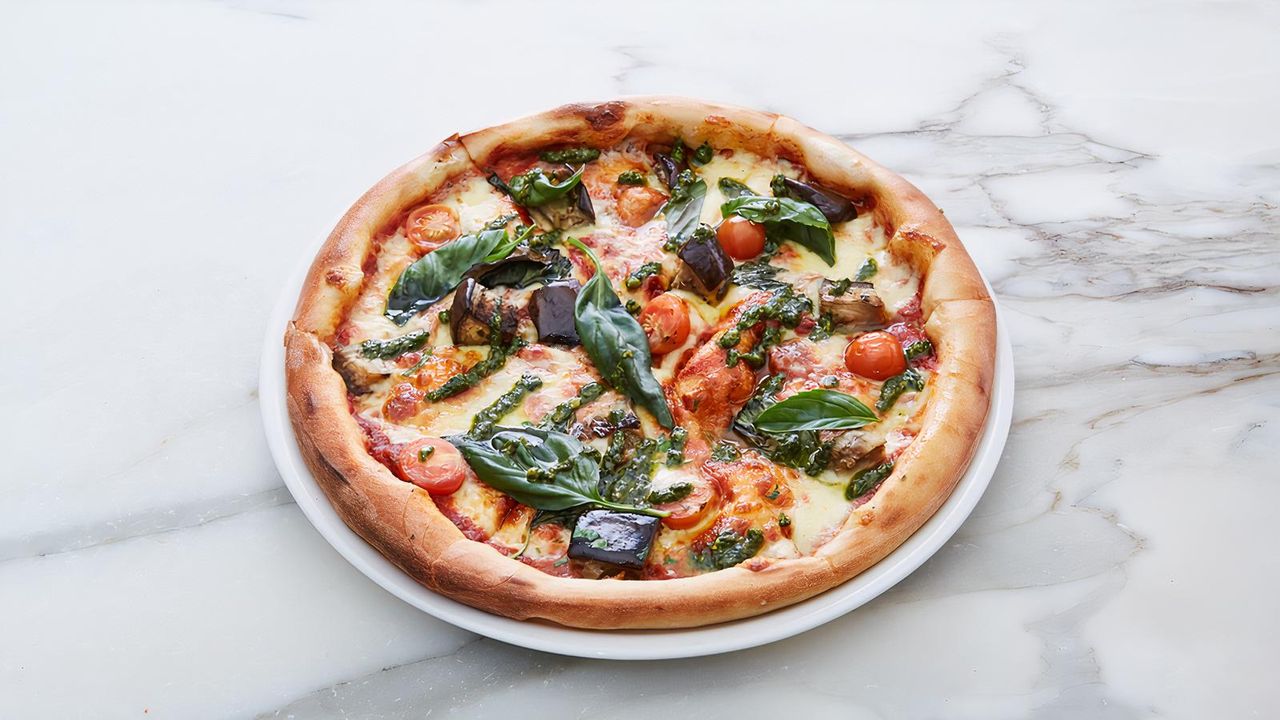 Vegan Eggplant Pizza
