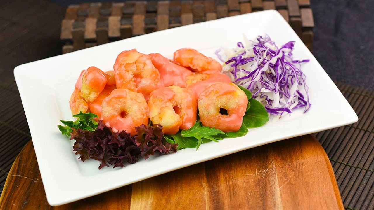 Red Mayo Prawns