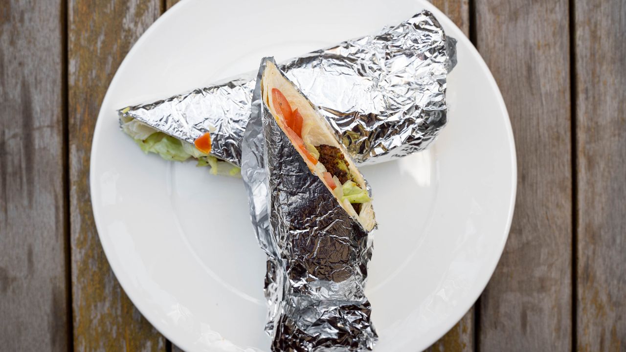 Falafel & Mushroom Wrap