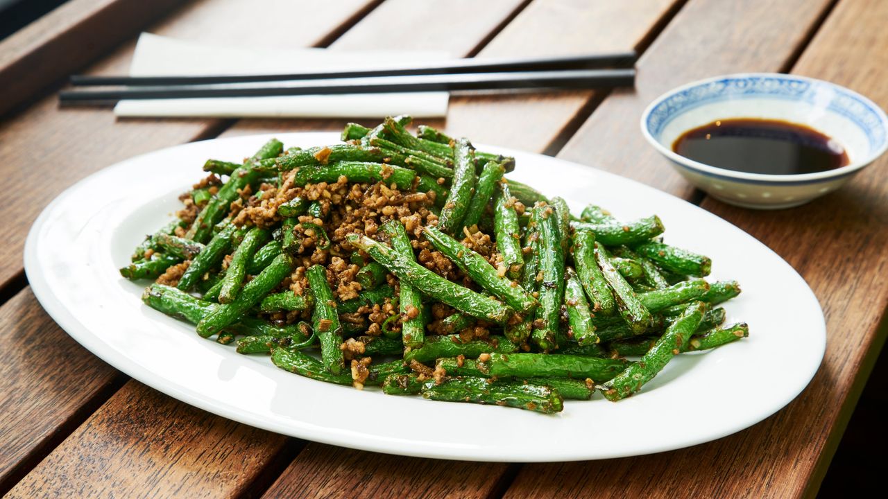 Stir Fried String Beans with Minced Pork