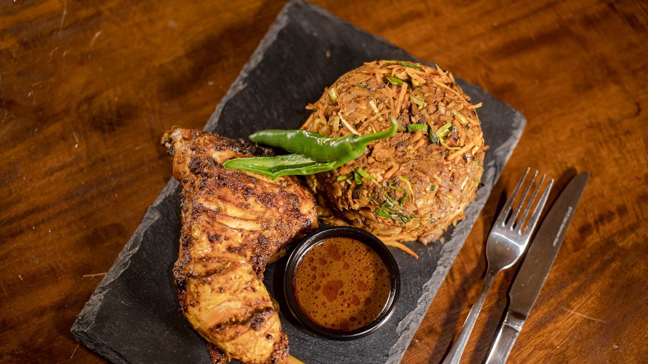 Roast Chicken Kottu