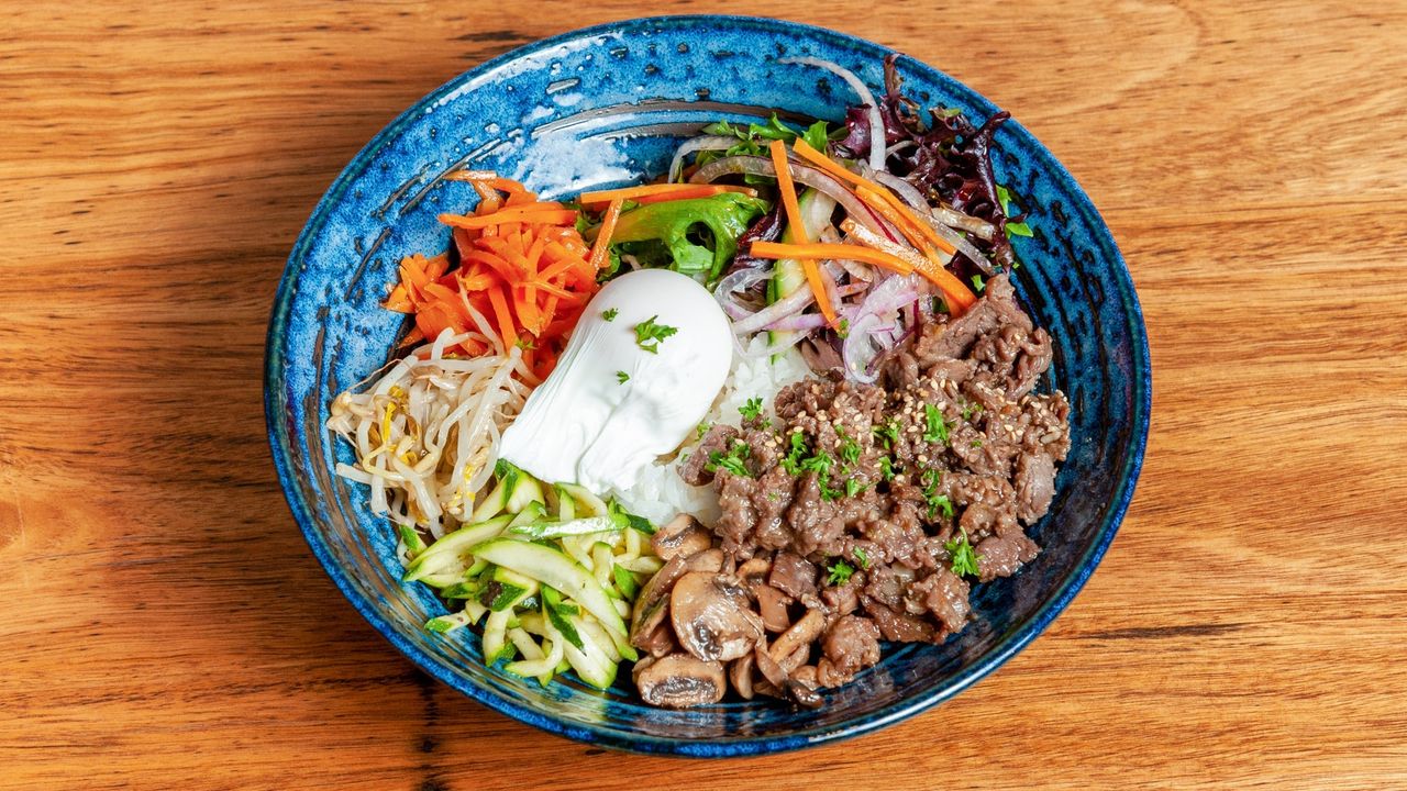 Sweet Soy Marinated Beef Bibimbap (Bulgogi)