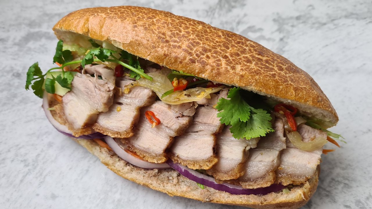 Crispy Pork Belly Baguette