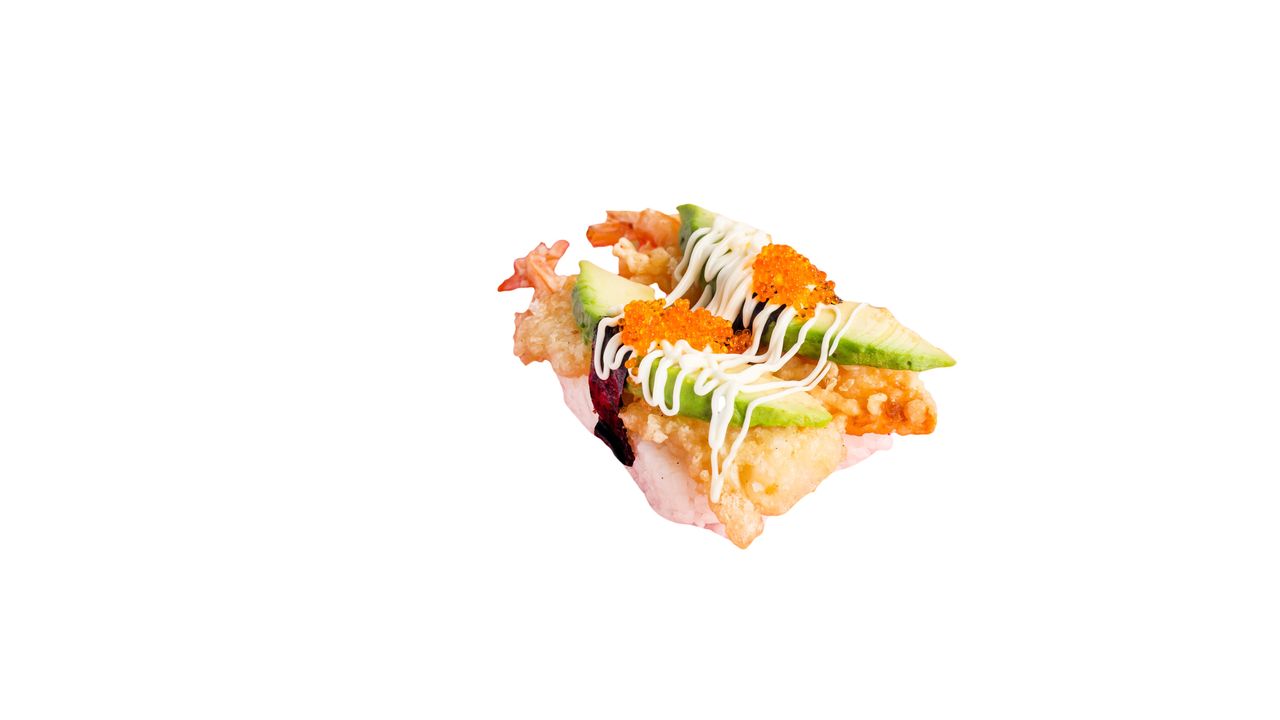 Tempura Prawn and Avocado Nigiri