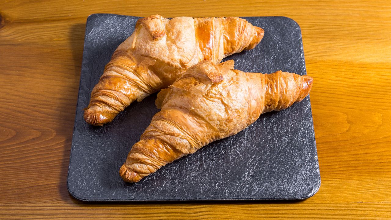 Croissant with Ham and Cheese
